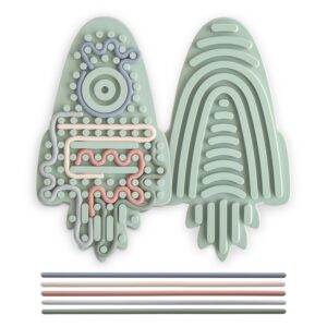 Mushie Siliconen Sensory Toy Raket