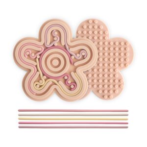 Mushie Siliconen Sensory Toy Bloem