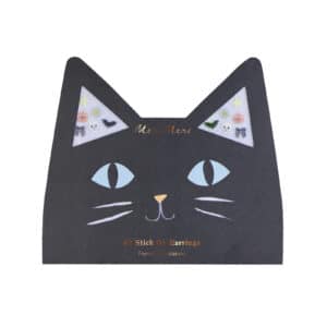Halloween plakoorbellen van Meri Meri op een kaart met iconen