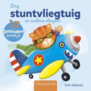 Geluidsknoppen in kartonnen geluidenboek Dag Stuntvliegtuig En Andere Vliegers
