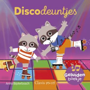 Geluidsknoppen in kartonnen geluidenboek Discodeuntjes