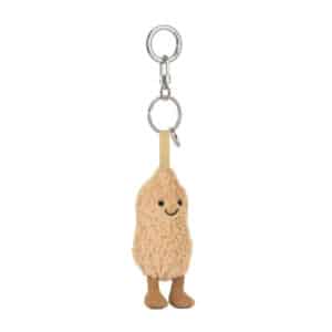 Jellycat tashanger Amuseables Peanut pinda met gezichtje aan een clip