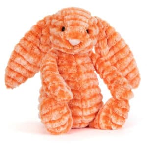 Oranje pluche konijn Jellycat Fizzleskip Bunny Original met lange oren