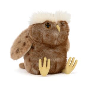 Pluche uil Jellycat Tawoola Owl met gespikkelde vacht en grote ogen