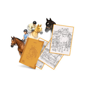 Navulset KidyWolf Kidydraw Pad met paardenillustraties