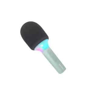 Groene karaokemicrofoon KidyWolf Kidymic met ingebouwde luidspreker