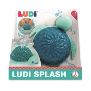 Schildpad badspeeltje van Ludi met waterstralen en oplichtend schild