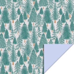 Rol Inpakpapier X-mas Forest Blue