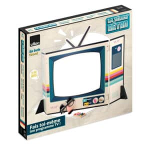 Houten retro televisie van Vilac met afstandsbediening