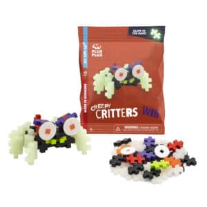 Plus Plus folieverpakking met steentjes voor het monstertje Wib