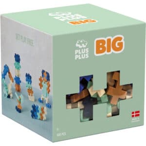 Plus Plus BIG bouwsteentjes in blauwe en mintgroene tinten