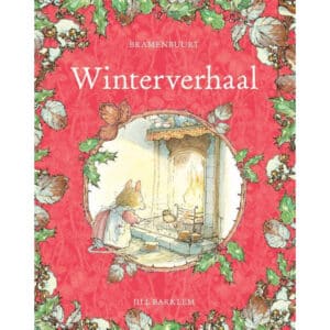 Winterverhaal voorkant boek rood