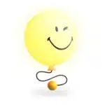 MOB Nachtlampje Bubbly Light Smiley Yellow