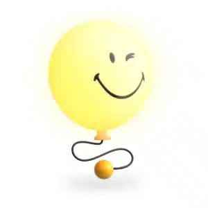 MOB Nachtlampje Bubbly Light Smiley Yellow