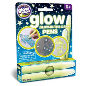 Glow in the dark verfstiften van Brainstorm in de verpakking