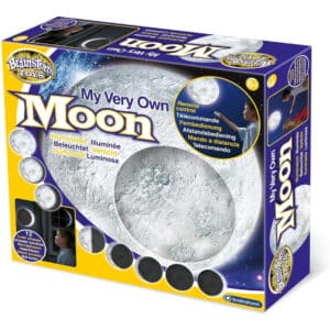 Wandlamp My Very Own Moon van Brainstorm in de vorm van de maan in de verpakking