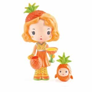 Djeco Tinyly figuurtje Anna met vriendinnetje Nany de ananas