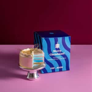 Yup in de Boom Kerstbal Gender Reveal Taart Blauw