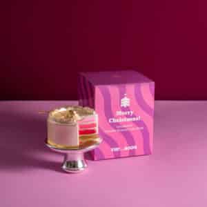 Yup in de Boom Kerstbal Gender Reveal Taart Roze