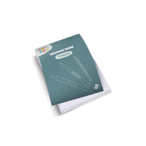 Navulblok Kidydraw tekenpapier Classic met groene kaft