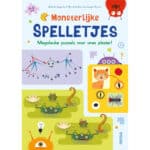 Voorkant Monsterlijke Spelletjes van Deltas voor 6-8 jaar met grappige monstertjes en puzzels